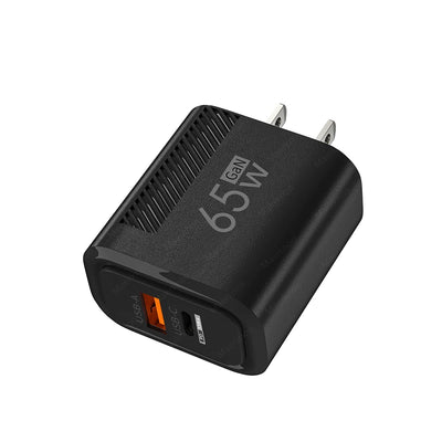 Total 65W USB Type C Fast Charger Quick Charge Phone Charger Adapter For iPhone 15 Xiaomi Samsung Huawei EU/US Plug Wall Charger