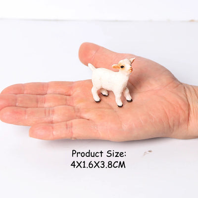 Realistic Wild Animal Kudu,Antelope Waterbuck,Merino sheep,Goat,Elk,Oryx Model figures Educational Collector Figurine Kids Toys