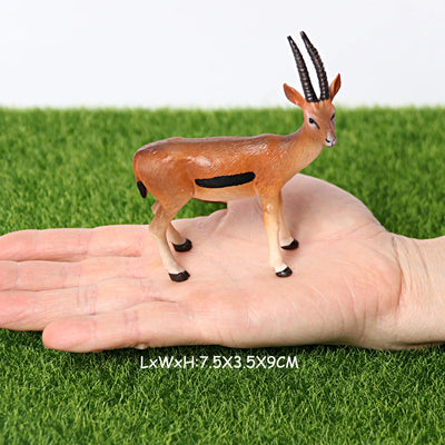 Realistic Wild Animal Kudu,Antelope Waterbuck,Merino sheep,Goat,Elk,Oryx Model figures Educational Collector Figurine Kids Toys