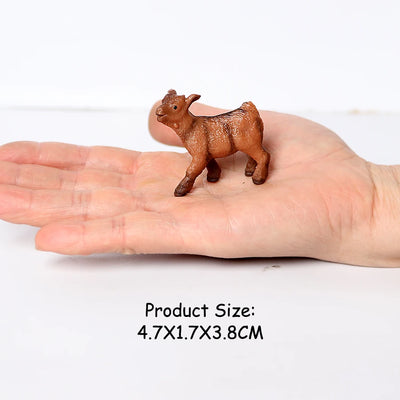 Realistic Wild Animal Kudu,Antelope Waterbuck,Merino sheep,Goat,Elk,Oryx Model figures Educational Collector Figurine Kids Toys