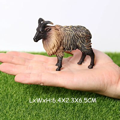 Realistic Wild Animal Kudu,Antelope Waterbuck,Merino sheep,Goat,Elk,Oryx Model figures Educational Collector Figurine Kids Toys