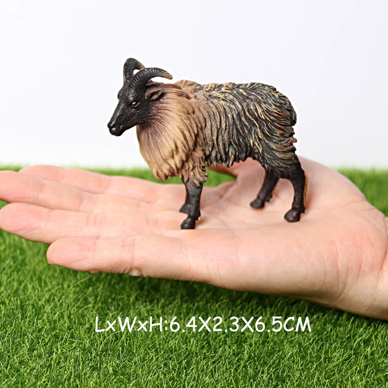 Realistic Wild Animal Kudu,Antelope Waterbuck,Merino sheep,Goat,Elk,Oryx Model figures Educational Collector Figurine Kids Toys