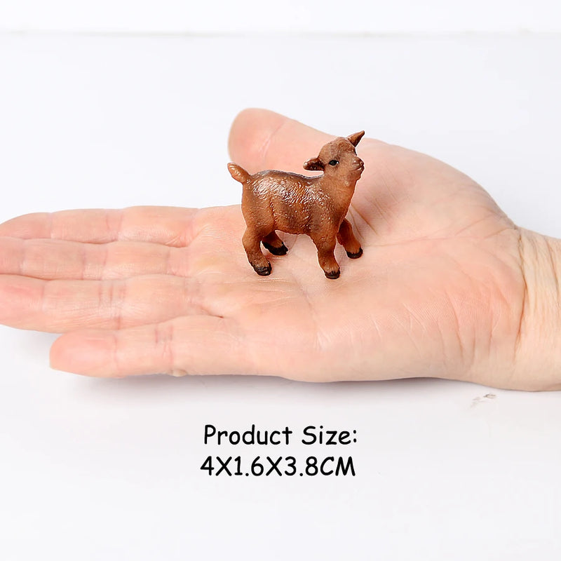Realistic Wild Animal Kudu,Antelope Waterbuck,Merino sheep,Goat,Elk,Oryx Model figures Educational Collector Figurine Kids Toys