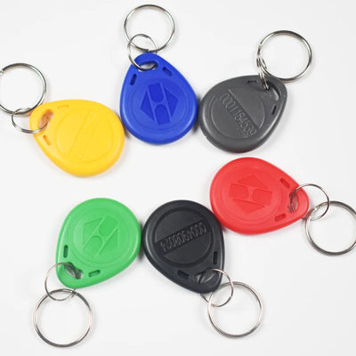 10/20pcs 125KHz Read-Only RFID TK4100 EM4100 Proximity Keyfobs Smart Secure Door Entry Access Control ID Keychain Token Tag