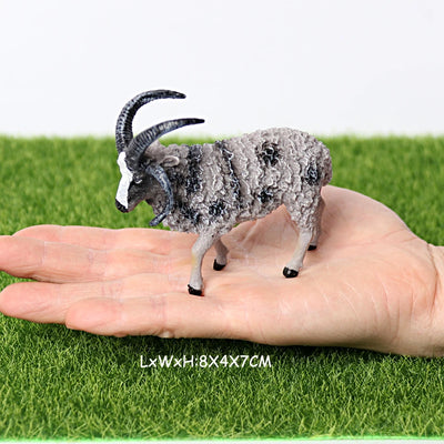 Realistic Wild Animal Kudu,Antelope Waterbuck,Merino sheep,Goat,Elk,Oryx Model figures Educational Collector Figurine Kids Toys