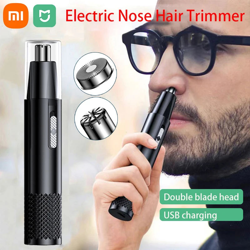 Xiaomi MIJIA Electric Nose Trimmer Safe Face Care Rechargeable Nose Hair Trimmer for Men Shaving Hair Removal Razor Beard 2024