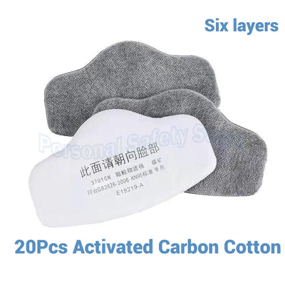 41in1 3700 Type Industrial Painting Spraying Respirator Safety Work Filter Dust Proof Full Face Gas Mask Formaldehyde Protection