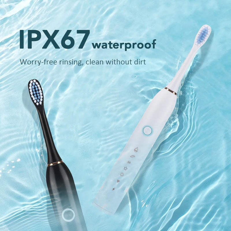 Electric Toothbrush For Teeth Brushes Sonic Vibration Dental Tooth Whitening Cleaner USB Rechargeable Oral Care Toothbrush