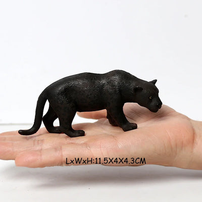 Realistic Jungle Animals Lions,Cheetah,panther,Toothed Tiger Model Figure Playset Educational Collections Toy Figurine for Kids