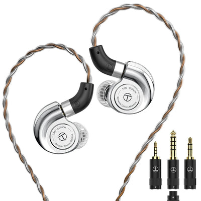 TRN Conch Earphone High-Performance DLC Diamond Diaphragm Dynamic in-Ear Monitors Tuning Nozzle Filters For Xiaomi