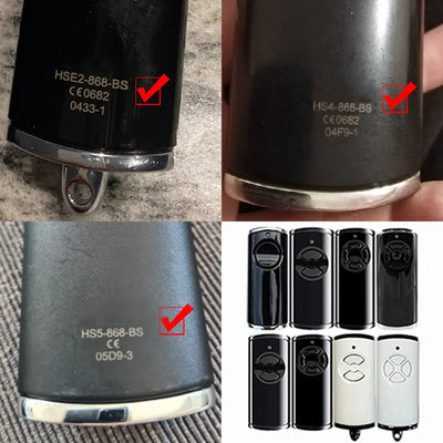 HORMANN HSE4-868-BS HSE2-868-BS HS4-868-BS HS5-868-BS HS1 HSE1 HSD2 HSS4 HSP4 Garage Door Remote Control Duplicator Gate 868MHz
