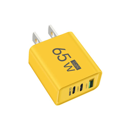 Total 65W GaN Fast Charging USB Type C Charger PD3.0 Quick Charge Wall Phone Adapter For iPhone 15 Xiaomi Huawei Samsung Oneplus