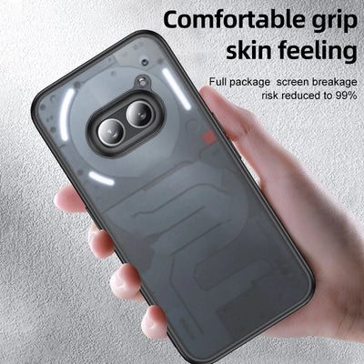 Matte Frosted & Transparent ice Crystal Shockproof Case for Nothing Phone 2a Plus 2a+ Phone2a Plus Rugged Protective Armor Cover