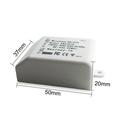 GERMA 433Mhz 86 Type Portable RF Wireless Switch Light Remote Control Switch AC 110V 220V Receiver Smart Switch Wall Panel