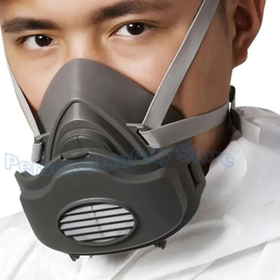 41in1 3700 Type Industrial Painting Spraying Respirator Safety Work Filter Dust Proof Full Face Gas Mask Formaldehyde Protection
