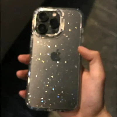 Pink Glitter Bling Clear Soft Case for IPhone 16 15 14 13 11 12 Pro Max Mini Plus X XS XR 15Pro 16Pro I Phone Women Fundas Cover