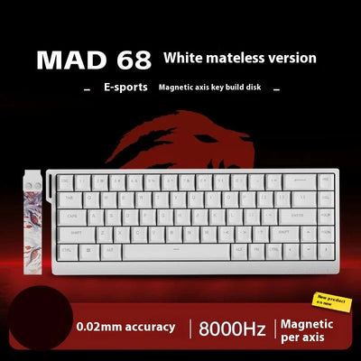 FGG Madlions Mad60 Mad68 He Mechanical Keyboard Magnetic Switch 8k Wired Rgb Hot Swap Custom Keyboard Esport Game Gift Accessory