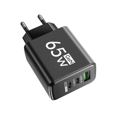 65W GaN USB Fast Charging Type C PD Charger Quick Charge Mobile Phone Power Adapter for iPhone 14 15 Pro Xiaomi Samsung Oneplus