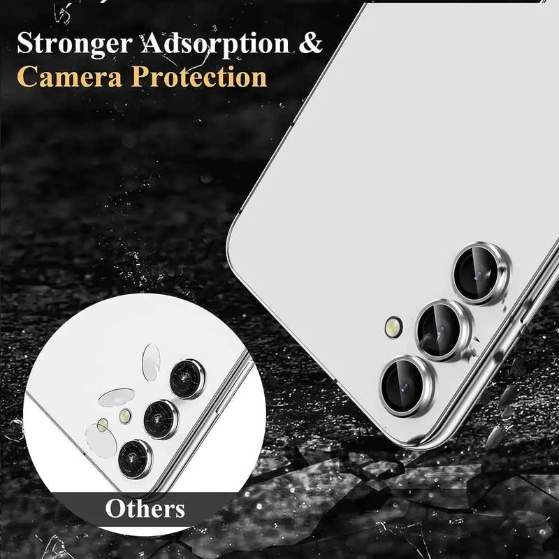 Sumsung A55 A35 A15 A 55 Case Matel Ring +Tempered Glass Camera Protector For Samsung Galaxy A55 A35 A15 5G 2024 NEW Lens Glass