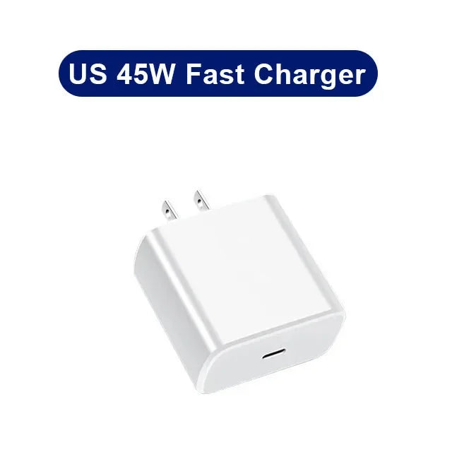PD 45W Super Fast Charger USB C Charger Quick Charge 3.0 For Iphone 15 14 Xiaomi 13 12 POCO 3.28 ft Type C Cable Phone Charger