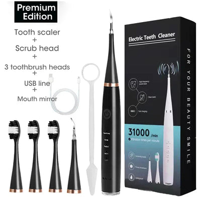 Home Electric Toothbrush with Sound Wave Cleaning Multifunctional 3-in-1 Teeth Scaling Whitening Care USB Charging Oral Cleaning