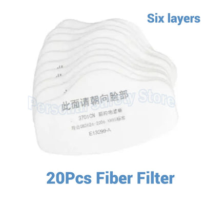 41in1 3700 Type Industrial Painting Spraying Respirator Safety Work Filter Dust Proof Full Face Gas Mask Formaldehyde Protection