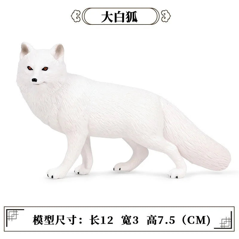 Simulation Marine Animal World Model Polar Bear Reindeer Beluga Whale Walrus Curilensis Children Cognitive Plastic Toys figurine