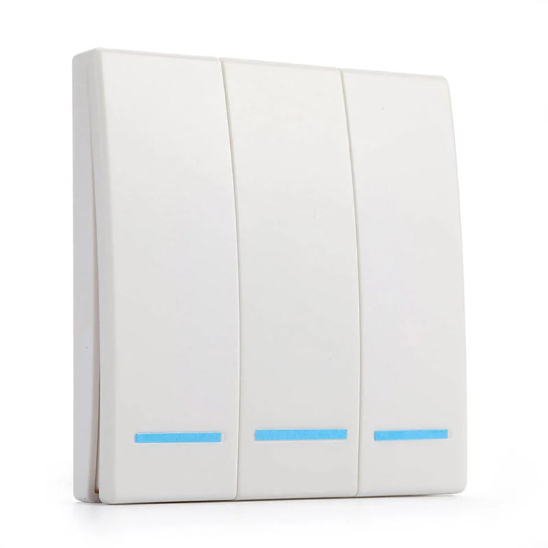 GERMA 433Mhz 86 Type Portable RF Wireless Switch Light Remote Control Switch AC 110V 220V Receiver Smart Switch Wall Panel