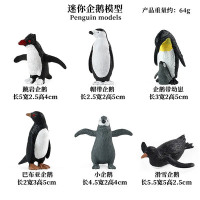 Simulation Marine Animal World Model Polar Bear Reindeer Beluga Whale Walrus Curilensis Children Cognitive Plastic Toys figurine