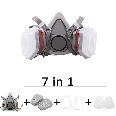 6200 Respirator Half Full Face Dust Gas Mask For Industrial Paint Spray Chemical Organic Vapor With Goggles Filters Protection