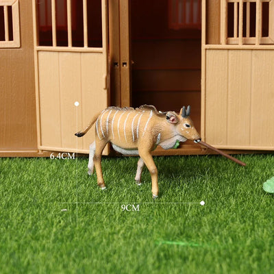 Realistic African Jungle Animals Figure Toy Antelopes,Greater Kudu,Elk,Kudu,Eland,Gazelle Model Figurines Educational Toys Gifts