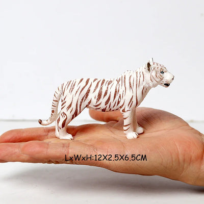 Realistic Jungle Animals Lions,Cheetah,panther,Toothed Tiger Model Figure Playset Educational Collections Toy Figurine for Kids