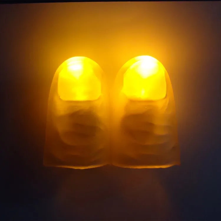 Magic Thumbs Light Toys for Adult Magic Trick Props Blue Light Led Flashing Fingers Halloween Party Toys for Children