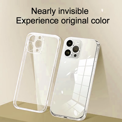 Crystal clear caso for iPhone 14 12 13 15 11 Pro X XS Max 8 7 plus ultra thin Fit Protective silicone Transparent soft Case
