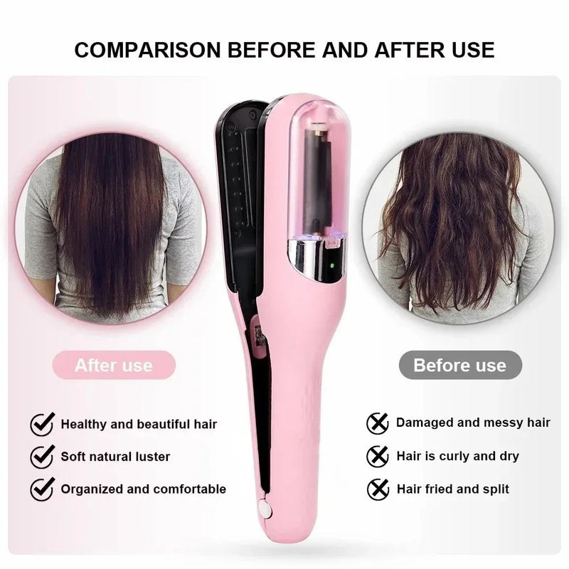 Rechargeable Cordless Split Hair Trimmer, Hair Split Ends Trimmer, Remover Damaged Hair, Repair Hair Care TreatmentColor