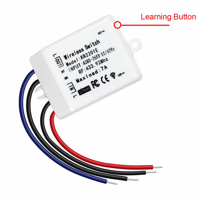 GERMA 433Mhz 86 Type Portable RF Wireless Switch Light Remote Control Switch AC 110V 220V Receiver Smart Switch Wall Panel