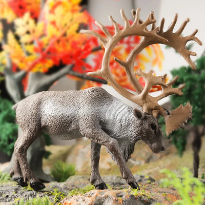 Simulation Marine Animal World Model Polar Bear Reindeer Beluga Whale Walrus Curilensis Children Cognitive Plastic Toys figurine