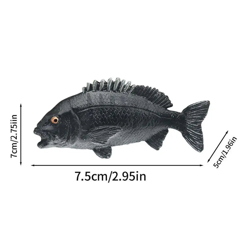 Simulation Marine SeaLife Tuna Salmon Fish Figurines Action Figures Ocean Animals Fish Model Educational Toys For Children Gift