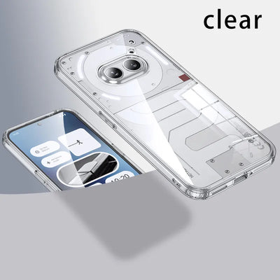 Matte Frosted & Transparent ice Crystal Shockproof Case for Nothing Phone 2a Plus 2a+ Phone2a Plus Rugged Protective Armor Cover
