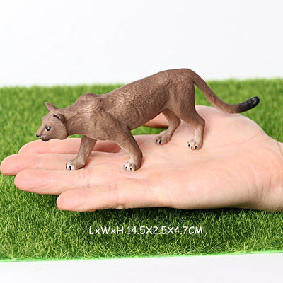 Realistic Jungle Animals Lions,Cheetah,panther,Toothed Tiger Model Figure Playset Educational Collections Toy Figurine for Kids