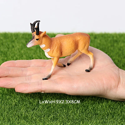 Realistic African Jungle Animals Figure Toy Antelopes,Greater Kudu,Elk,Kudu,Eland,Gazelle Model Figurines Educational Toys Gifts