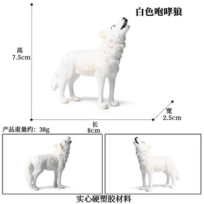 Simulation Marine Animal World Model Polar Bear Reindeer Beluga Whale Walrus Curilensis Children Cognitive Plastic Toys figurine