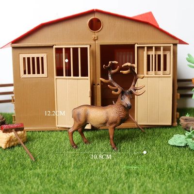 Realistic African Jungle Animals Figure Toy Antelopes,Greater Kudu,Elk,Kudu,Eland,Gazelle Model Figurines Educational Toys Gifts