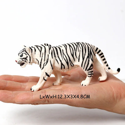 Realistic Jungle Animals Lions,Cheetah,panther,Toothed Tiger Model Figure Playset Educational Collections Toy Figurine for Kids