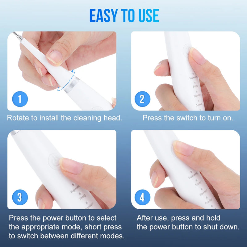 Electric Sonic Dental Scaler Calculus Remover Teeth Cleaner Dental Cleaning Teeth Whitening Toothbrush Tartar Remover Oral Care