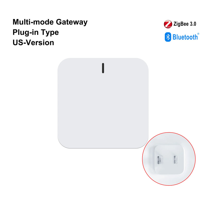 GIRIER Tuya ZigBee Gateway Hub Plug-in Type ZigBee/Bluetooth Multi-mode Gateway Bridge for Smart Home Automation Work with Alexa
