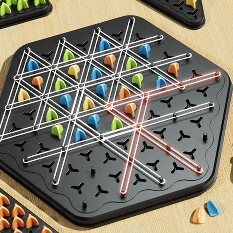 tapple board game Cross border triangle chain chess table puzzle game family parent-child interactive exercise logic toys