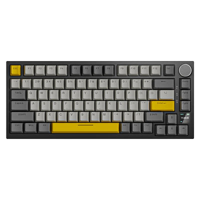 Ajazz AK820 Pro 75% Gasket-mounted Bluetooth 5.1/2.4G Wireless/Type-C Wired Mechanical Keyboard with TFT Screen for Mac/Win