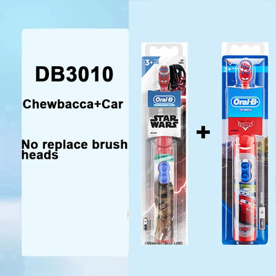 Oral-B Kid Electric Toothbrush Pro-Health Soft Bristle Rounded Vibrate Brush Heads Gum Care Teeth Brush Battery Power for Age 3+