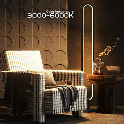 HIMOJO Tuya Nordic Minimalist Smart RGB Atmosphere Colorful Floor Lamp With Remote Control